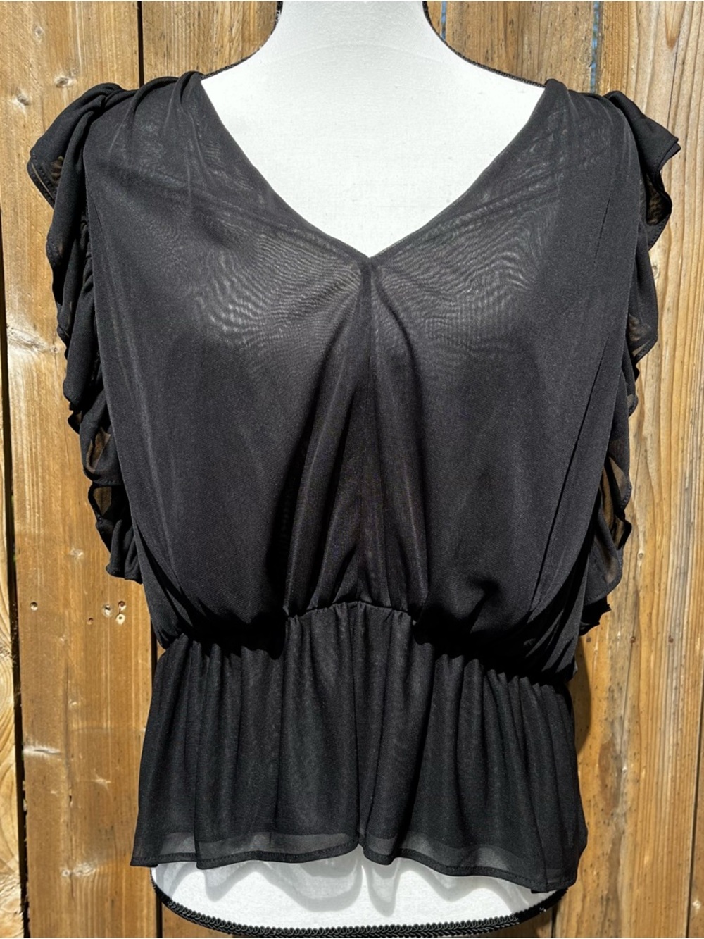 Express Black Sheer Whimsigoth Top Accepting Offers!